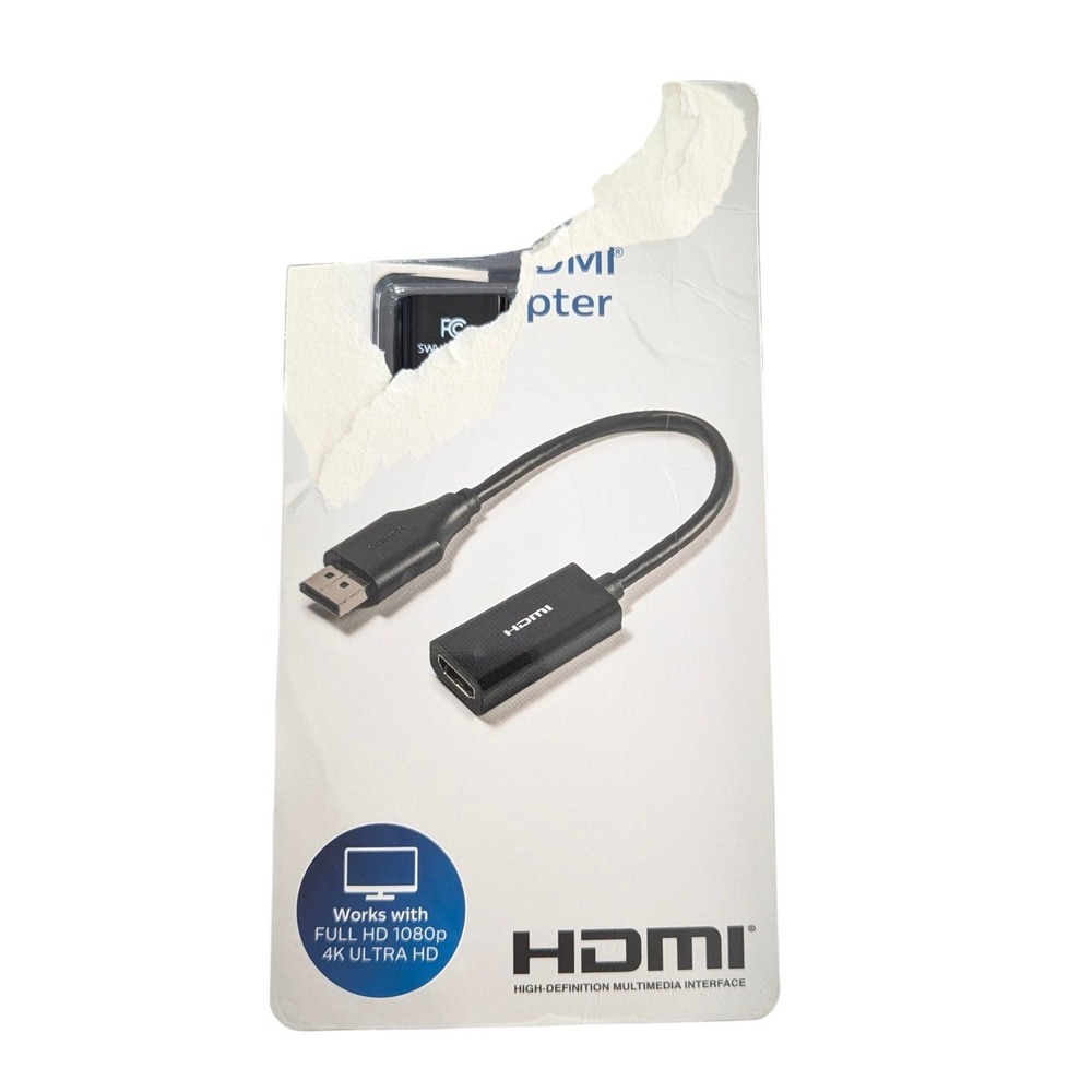 Z2U Philips Display Port to HDMI‎ Adapter In Black